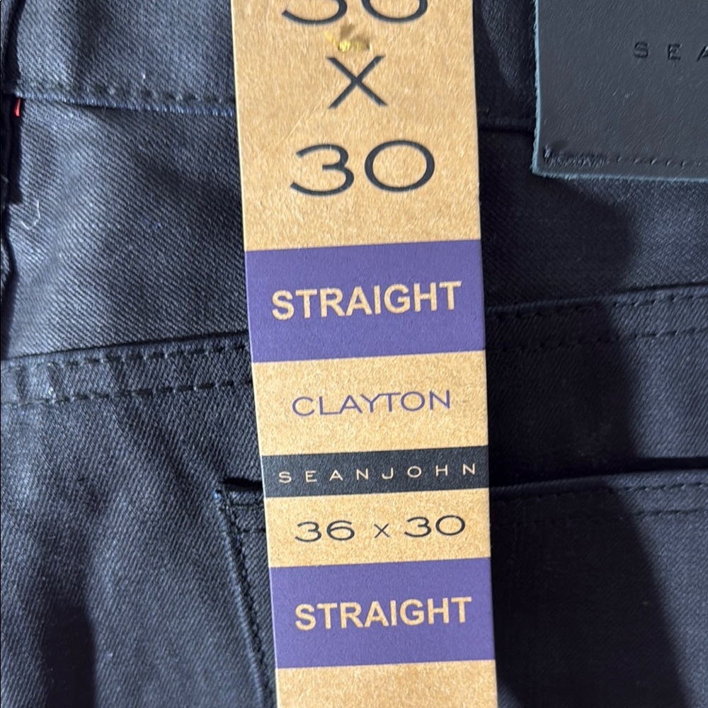 BNWT Sean John Black Straight Fit Jeans - Picture 2 of 7
